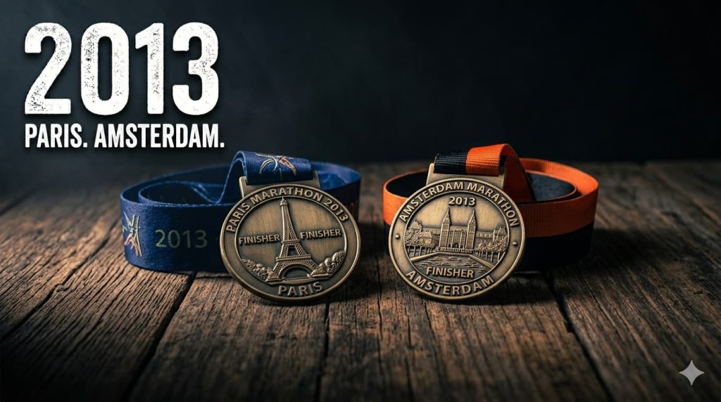 2013: Sub Four 2013 marathon medals