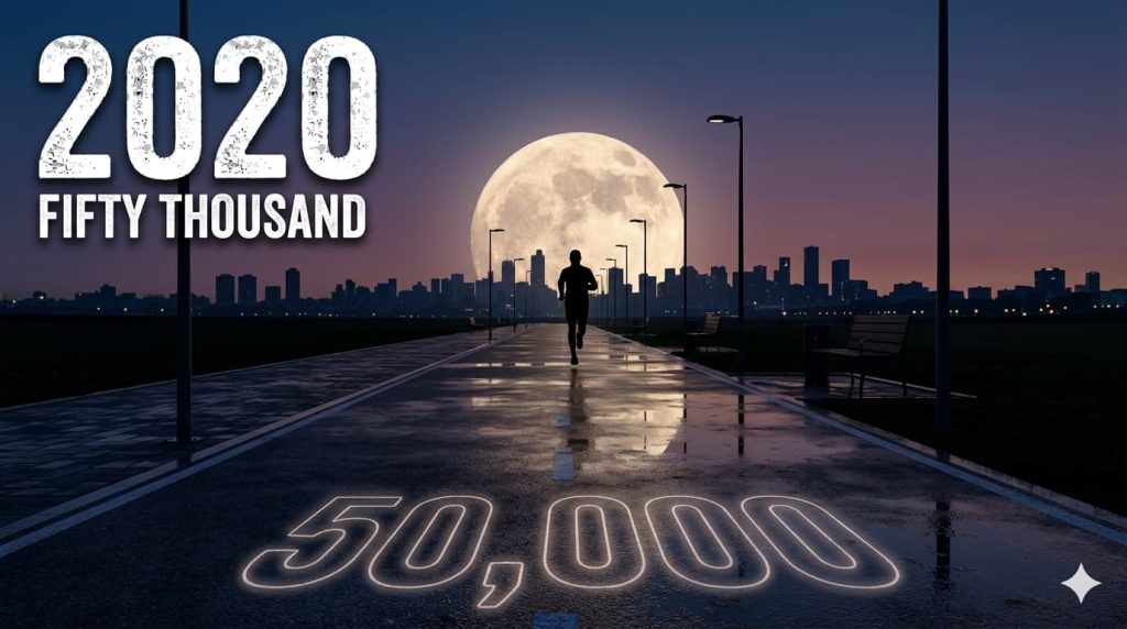 2020 A runner with 50.000 km